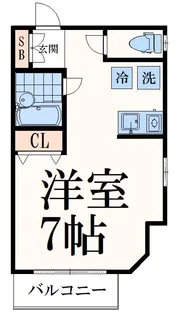 ウィンドスぺイス【1階】の間取り