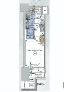 ガリシアレジデンス品川パークサイド【7階】の間取り