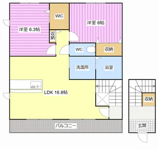 プレミアメゾンB【2階】の間取り