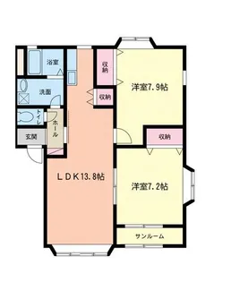 メゾン・ラルジュ【2階】の間取り