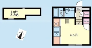 エバーグリーンS【1階】の間取り
