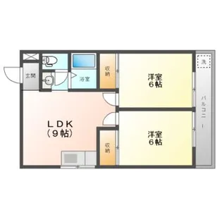 サンロイヤル大庭【2階】の間取り
