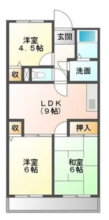 プリネール【3階】の間取り