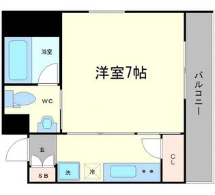 ヒルトップハイム桜川【6階】の間取り