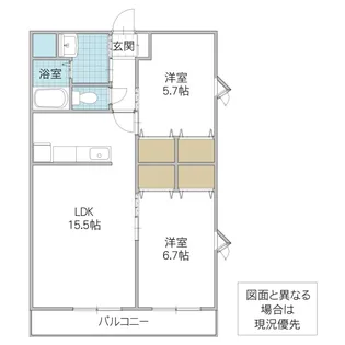 メソングランディール【1階】の間取り