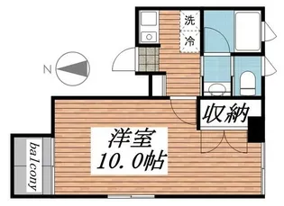 エクセル河原【4階】の間取り