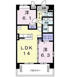 サニー・レジデンス【7階】の間取り