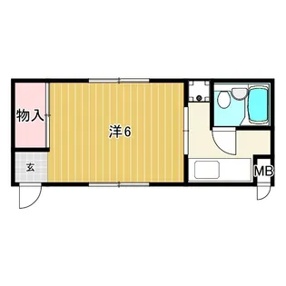 攝陽(せつよう)ハイツ【1階】の間取り
