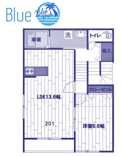 サニーシップレジデンス【2階】の間取り