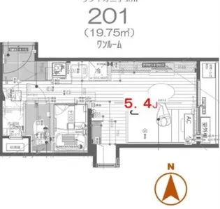 リフィオ二子玉川【2階】の間取り