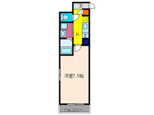 クロスフィールド下鴨【3階】の間取り