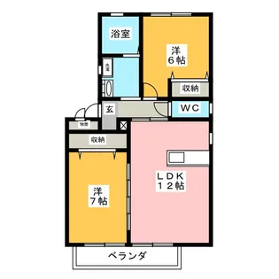 フランベルジュ【2階】の間取り