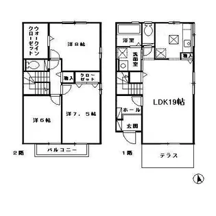 ソリアート レジデンス D【1階】の間取り