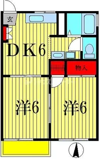 第2メゾンヒロ【2階】の間取り