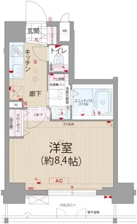 ベラジオ西陣聚楽【6階】の間取り