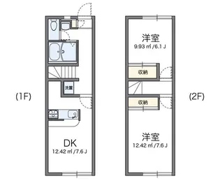 レオパレスサンブリッジV【1階】の間取り