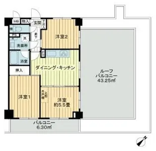 ライオンズマンション鹿沼公園【5階】の間取り