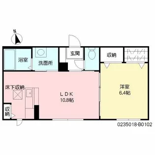 シャーメゾンHIRA B棟【1階】の間取り