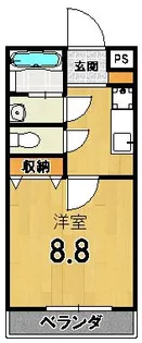 メゾン・クレア【3階】の間取り