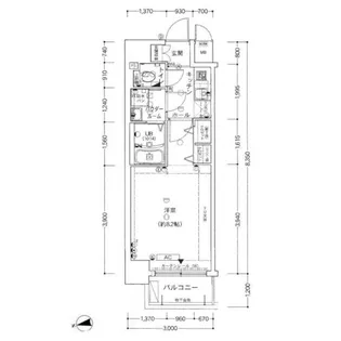 サムティ中之島WEST【5階】の間取り