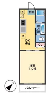 YAWATA BASE【2階】の間取り