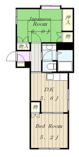 SOUTH OAKI II【2階】の間取り