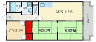 ウィスタリア【4階】の間取り