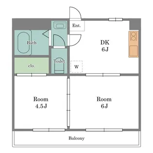 東雪谷ハイム【2階】の間取り