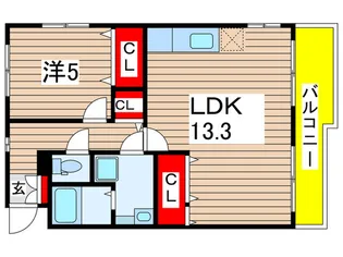 新千葉リオグランデ【1階】の間取り