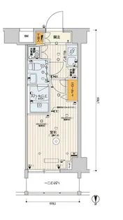 スカイコート品川パークサイドII【2階】の間取り