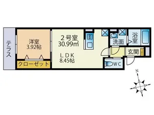 iROCK南流山【2階】の間取り