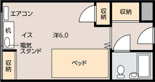mukaiyama STUDENT COURT【2階】の間取り