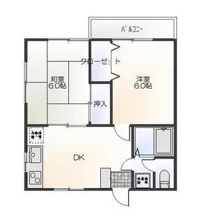ウッディハイツII号館【2階】の間取り