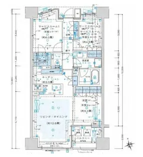 ザ・パークハウス大井町レジデンス【5階】の間取り