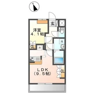 フランシーズ【1階】の間取り