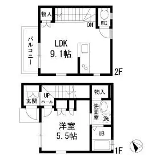 Villa K【2階】の間取り
