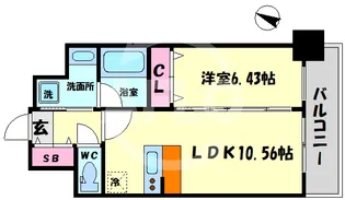 La Douceur天満【2階】の間取り