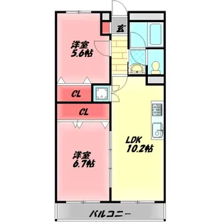 パレ守口【2階】の間取り