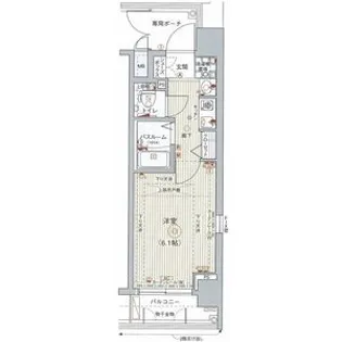 エステムコート京都烏丸II【2階】の間取り