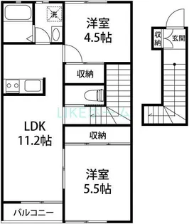 ベルリード東海神(ベルリードヒガシカイジン)【1階】の間取り