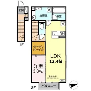 SHERRY【2階】の間取り