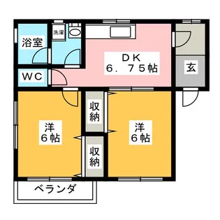 クリオ内山II【1階】の間取り