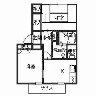 メゾンソレーユIII【1階】の間取り