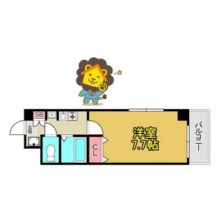 Mプラザ蒲生四駅前【7階】の間取り