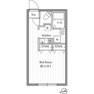 ZESTY松陰神社【3階】の間取り