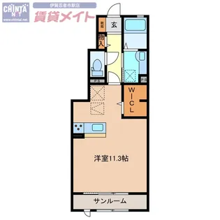 コモド凛【1階】の間取り