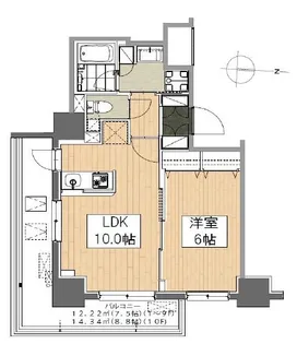 清澄白河レジデンス弐番館【4階】の間取り