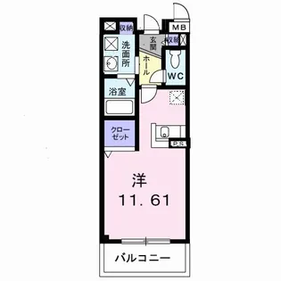 エクセラン フルール さくら【3階】の間取り