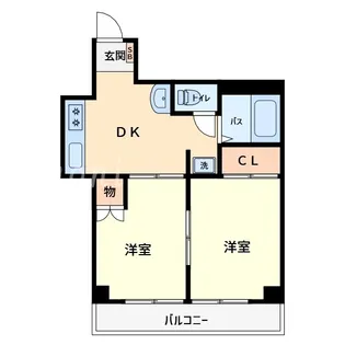 六本木ホームズ【6階】の間取り