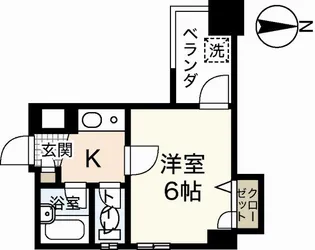 第2片山ビル【9階】の間取り